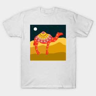 Camel in the dessert T-Shirt